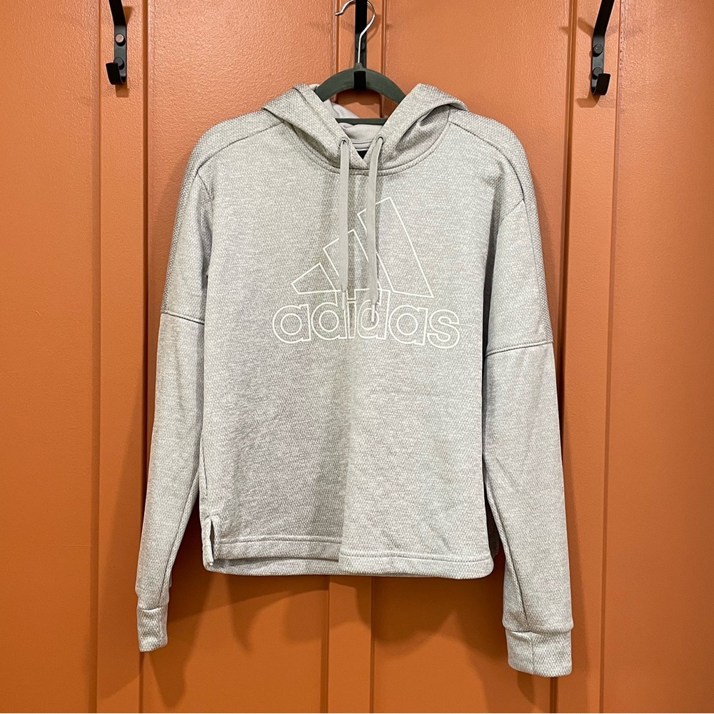 Grey adidas hoodie